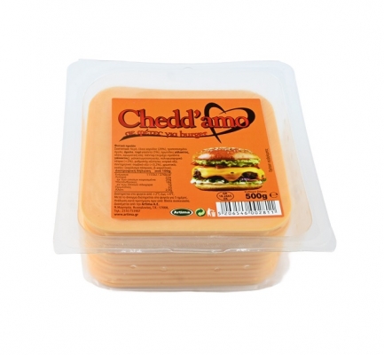 CHEDDAMO ΓΙΑ BURGER ΣΕ ΦΕΤΕΣ 500gr
