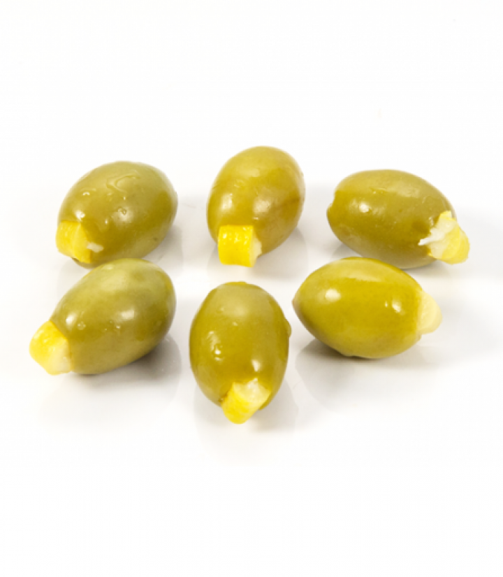 GREEN OLIVES STUFFED WITH LEMON GROLIO 3Kg