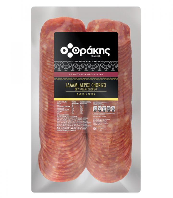 ΣΑΛΑΜΙ ΑΕΡΟΣ CHORIZO ΣΕ ΦΕΤΕΣ ΘΡΑΚΗΣ 700gr