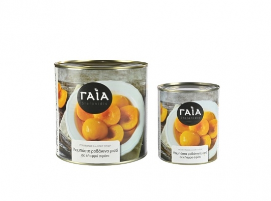 PEACH HALVES GAIA 3Kg & 1Kg