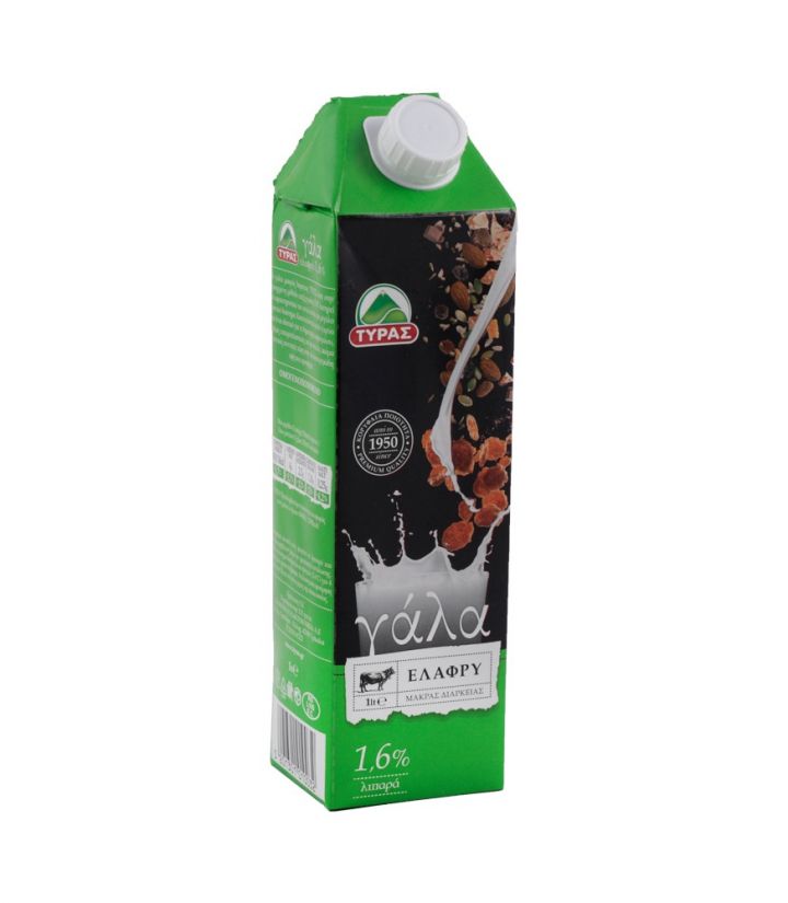 MILK UHT 1,6% FAT TYRAS 1Lt