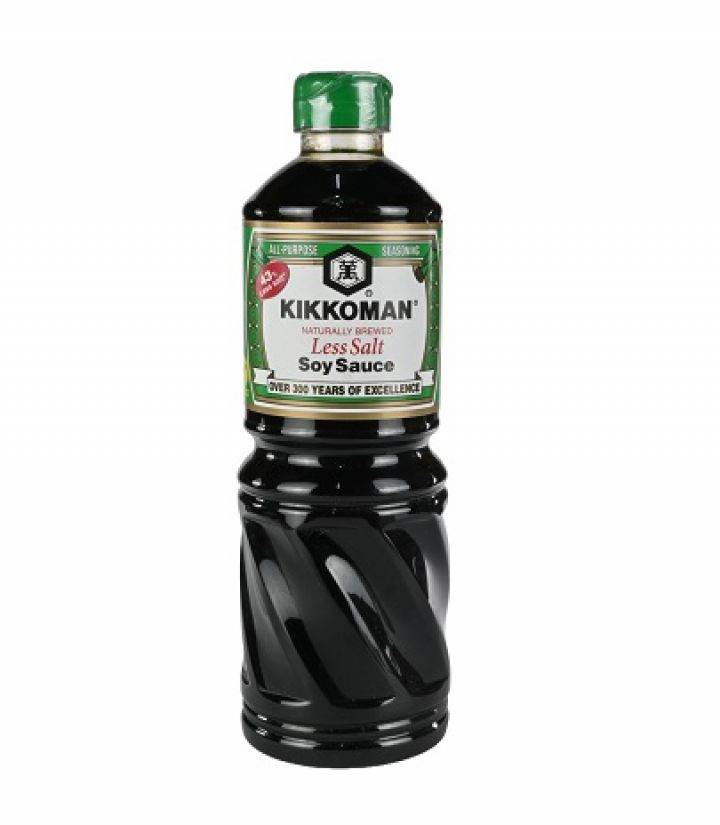 SOY SAUCE LESS SALT KIKKOMAN 1Lt