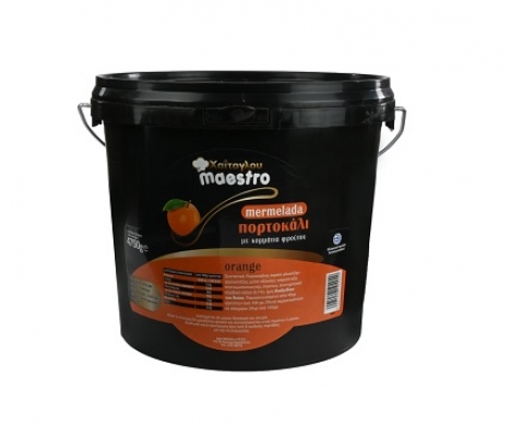 ΜΑΡΜΕΛΑΔΑ ΠΟΡΤΟΚΑΛΙ ΜΕ ΚΟΜΜΑΤΙΑ MAESTRO 5Kg