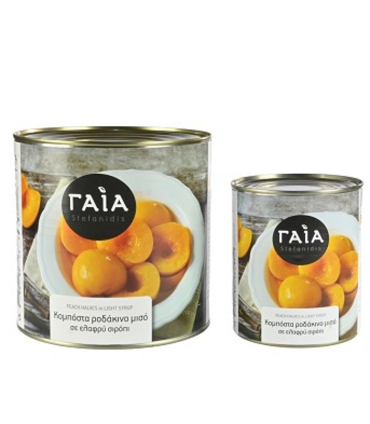 PEACH HALVES GAIA 3Kg & 1Kg