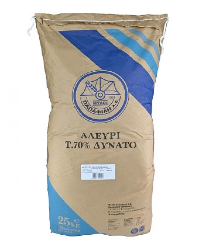 ΑΛΕΥΡΙ Τ.70% ΔΥΝΑΤΟ ΠΑΠΑΦΙΛΗ 25Kg