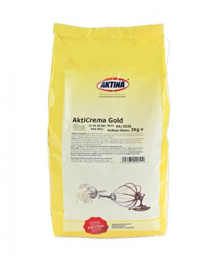 ΚΡΕΜΑ ΖΑΧΑΡΟΠΛΑΣΤΙΚΗΣ AKTICREMA GOLD ΑΚΤΙΝΑ 2Kg